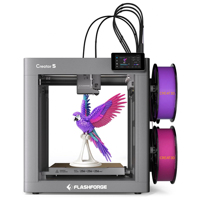 Stampante 3D ad Alta Velocità Flashforge Creator-5 con 4 Testine, Sistema di Livellamento Automatico e Stampa Multicolore FDM
