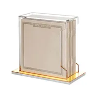 Boîte à Tzedakah personnalisée moderne de luxe en acrylique transparent écologique, boîte à dons Judaica en Lucite Pushka