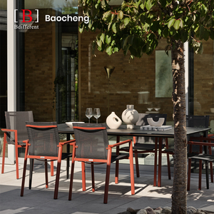 Delia + Bigby moderno Set da pranzo all'aperto durevole telaio in alluminio giardino mobili da giardino per alberghi e uso domestico - Product Image 2