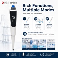 Micropipette de laboratoire monocanal réglable haute précision de 0,5 à 2,5 µl, corps transparent, pipetteur de laboratoire scientifique