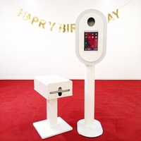 Station Photo Portable en Métal pour Selfie, Résistante à l'Eau, pour Mariages, Événements, Location, Kiosque iPad, Équipement pour Salons Professionnels