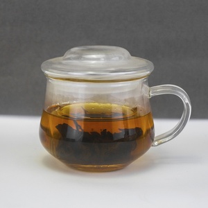 Tasse à thé en verre résistant à la chaleur à haute teneur en borosilicate de 300ml <span class=keywords><strong>avec</strong></span> <span class=keywords><strong>infuseur</strong></span> et couvercle Produit de boisson de qualité - Product Image 1