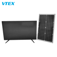 Vtex Groothandel Prijs Televisies Met Zonnepaneel 32 Inch 12V Smart Tv Solar Dc Oplaadbare