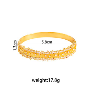 Gold And Silver Plated <b>Copper</b> Bangle For Women Heavy Duty Fashion Jewelry Court Style Layered <b>Bracelet</b> Summer 2026 - Product Image 5