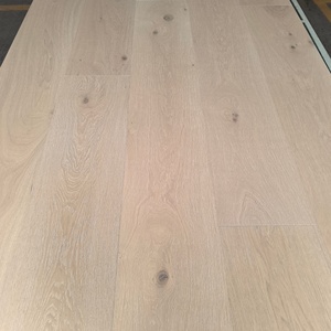 Parquet en bois d'ingénierie de luxe pour villa, chêne blanc, large planche, qualité <span class=keywords><strong>CD</strong></span>, intérieur, multicouche, bois massif naturel - Product Image 3