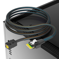 Cable de datos PCIE4.0 Slimline SAS SFF-8654 4i a SFF-8643 Mini-SAS HD de 12 Gbps para servidor, controlador RAID HBA y almacenamiento NAS