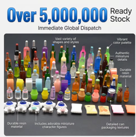 Miniatures de bouteilles de vin en résine, figurines de bouteilles de soda et d'eau pour décorations de micro-scènes DIY pour bars, restaurants, pubs, cadeaux d'anniversaire
