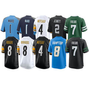 2025新款批发球衣廉价缝制美式足球球衣12猎人12桑德斯2珍妮蒂4梅特卡夫1沃德7场 - Product Image 4