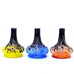 Base de Cachimba Premium Artesanal con Diseño de Salpicaduras de Tigre - Product Image 1