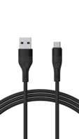 Cable USB Tipo-C Flexible de Silicona de 1M con Conductor de Cobre Puro para Teléfonos Móviles - Carga Rápida de 3A y Transferencia de Datos