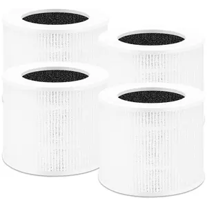 4 pack Core Mini Replacement Filter Compatible with Levoit Core Mini, 3-in-1 H13 Grade True HEPA and Activated Carbon Filter