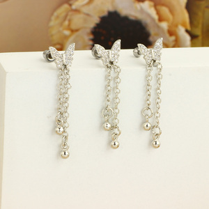 <span class=keywords><strong>Piercing</strong></span> all'ingrosso in acciaio inossidabile a forma di <span class=keywords><strong>farfalla</strong></span>, anelli per <span class=keywords><strong>ombelico</strong></span>, <span class=keywords><strong>piercing</strong></span> per capezzolo, barbell industriali, orecchini per cartilagine, <span class=keywords><strong>piercing</strong></span> per trago - Product Image 3