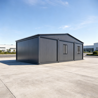 Garage préfabriqué en acier pour 2 voitures avec portes à enroulement, abri de rangement modulaire extérieur à vendre