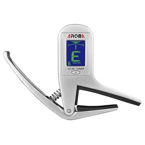 <span class=keywords><strong>Afinador</strong></span> <span class=keywords><strong>de</strong></span> <span class=keywords><strong>Guitarra</strong></span> con Clip y Capo 2 en 1 <span class=keywords><strong>Aroma</strong></span> AC-05 para <span class=keywords><strong>Guitarra</strong></span>, Bajo, Cromático, Multifunción, Universal, Exquisito y Portátil - Product Image 1