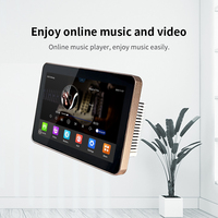 Mini Android 7.1 bluetooth WIFI amplificateur Audio mural plein écran tactile stéréo Home cinéma système de musique prend en charge USB TF carte FM