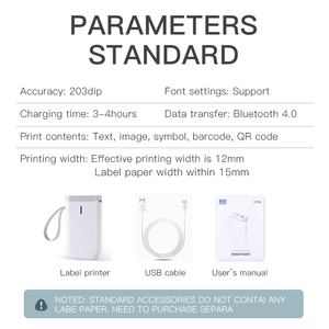 NiiMbot blanco Android y IOS etiqueta de la impresora térmica de <span class=keywords><strong>taxi</strong></span> impresoras de etiquetas - Product Image 5