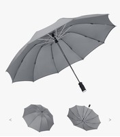 Design moderne pour adultes Cadeaux d'affaires 3 Parapluie pliant Protection UV 10k Parapluie Led Parapluie LED automatique inversé