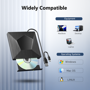 Unidad de <span class=keywords><strong>Blu</strong></span>-<span class=keywords><strong>ray</strong></span> Externa USB 3.0 y Tipo-C, Grabadora de CD/DVD y Reproductor de <span class=keywords><strong>Blu</strong></span>-<span class=keywords><strong>ray</strong></span> <span class=keywords><strong>para</strong></span> <span class=keywords><strong>PC</strong></span> - Product Image 6