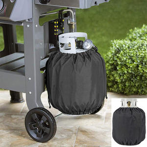 Housse de protection coupe-vent pour bouteille de gaz propane d'extérieur, tissu Oxford noir 420D pour réservoirs domestiques - Product Image 4