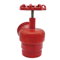 Katup BangMei DN65 45 Fire Wet Riser Landing Valve, Katup Globe Besi Ulet, Katup Sudut, Ujung Beralur, PN16 2 1/2 76 73mm