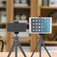 Clip double usage pour tablette et téléphone Fotopro, design à rainure en V, compatible avec la plupart des téléphones et iPad