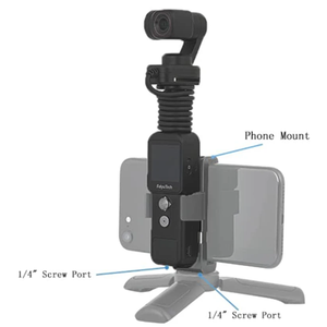 FeiyuTech <span class=keywords><strong>Feiyu</strong></span> <span class=keywords><strong>Pocket</strong></span> 2S, Diseño Dividido, Base Magnética, Vista Ultra HD 4K, Gimbal de 3 Cámaras, Control Remoto Inalámbrico, Deportivo - Product Image 3