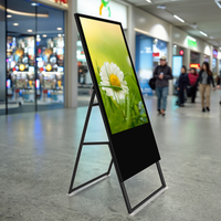 Pantalla Digital Táctil Comercial Vertical Ultrafina de 43 Pulgadas CH, Soporte de Pie para Aplicaciones en Interiores, Centro Comercial