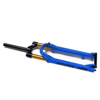 Fourche de suspension de vélo de montagne de 26/27,5/29 pouces, ressort à air commandé à la main, fourche avant pour les courses de vélo de montagne Enduro