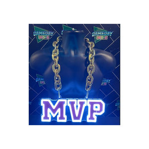 Пользовательский логотип спортивный фанат SF 49ERS светодиодное ожерелье футбол неоновая подвесная вывеска спортивный фанат/игровой день неоновое ожерелье. - Product Image 5