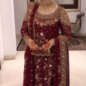 Vestido maxi de gasa bordado Floral asimétrico ATIYA LIBAS para mujer-Ropa de boda/fiesta transpirable ecológica de talla grande - Product Image 5