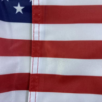 Drapeau de voiture USA en polyester tricoté 110g, design personnalisé, double face, 3 couches, toutes nationalités, avec clip de fenêtre et support de mât