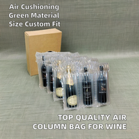 Film de protection antichoc gonflable en PA+PE de haute qualité pour bouteilles de vin, sac à colonnes d'air blanc pour emballage