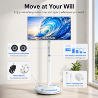 Téléviseur intelligent portable de 27 à 32 pouces avec écran tactile Android, longue durée de vie de la batterie, affichage interactif intérieur