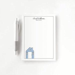 Bloc de Notas Personalizado, Papelería Dental Personalizada, Regalo para Agentes Inmobiliarios, Bloc de Notas con Llave de Casa, Inmobiliario - Product Image 1