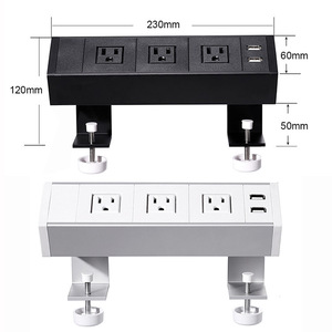 Hội nghị kẹp trên máy tính để bàn ổ cắm nhanh trạm sạc 18W USB C Cổng phẳng cắm bàn kẹp điện dải - Product Image 6