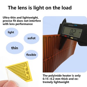 Película Calefactora Flexible de Poliimida Kapton Delgada con Certificación UL, 12 V CC, <span class=keywords><strong>para</strong></span> Baterías y Dispositivos Médicos - Product Image 6