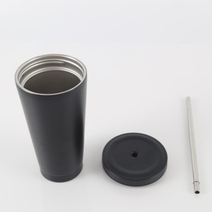 Doppia Parete di Colore di Pendenza In Acciaio Inox Coibentato Tazza E Tazze di Caffè Con Paglia di Grandi Dimensioni Su Misura di Viaggio Tazza di Caffè Con Coperchio - Product Image 4