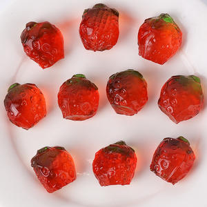 Gomitas <span class=keywords><strong>de</strong></span> gelatina con sabor a frutas surtidas al por mayor, dulces y ácidas, certificadas Halal, con forma <span class=keywords><strong>de</strong></span> <span class=keywords><strong>fresa</strong></span> y efecto pelable - Product Image 1