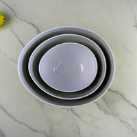 SEBEST Grand bol à salade en plastique personnalisé en forme d'oeuf avec double couleur bol mélangé en mélamine alimentaire pour le camping