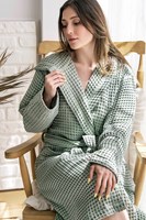 Peignoir en coton gaufré personnalisé OEM, séchage rapide, pour spa et hôtel, léger et absorbant, vente en gros