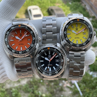 SD1983 yeni tasarım STEELDIVE marka 49mm büyük boy 17.6mm kalın 1000M su geçirmez NH35 otomatik hareket erkek dalış izle Montre