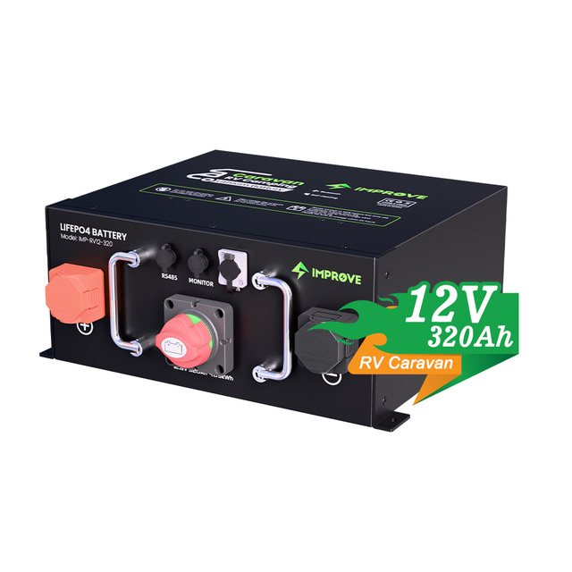 RV Caravan Battery Lithium 12.8V 12V 200Ah 230Ah 320Ah LiFePO4 Battery Pack for Camping Trailer Outdoor Use