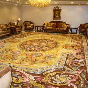 Carpet Factory Handmade Modern Design Hotel 5 Star Living Room Wool Silk Hand Made Wall to Wall Tapis Carpet Rooms - Product Image 2