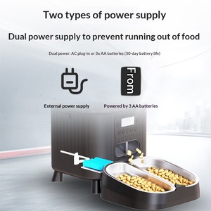 Distributeur automatique intelligent pour chiens et chats, WiFi, rechargeable, écologique, étanche, 4,5 L, en acier inoxydable, caméra 1080P, audio bidirectionnel, Ultra Love - Product Image 4