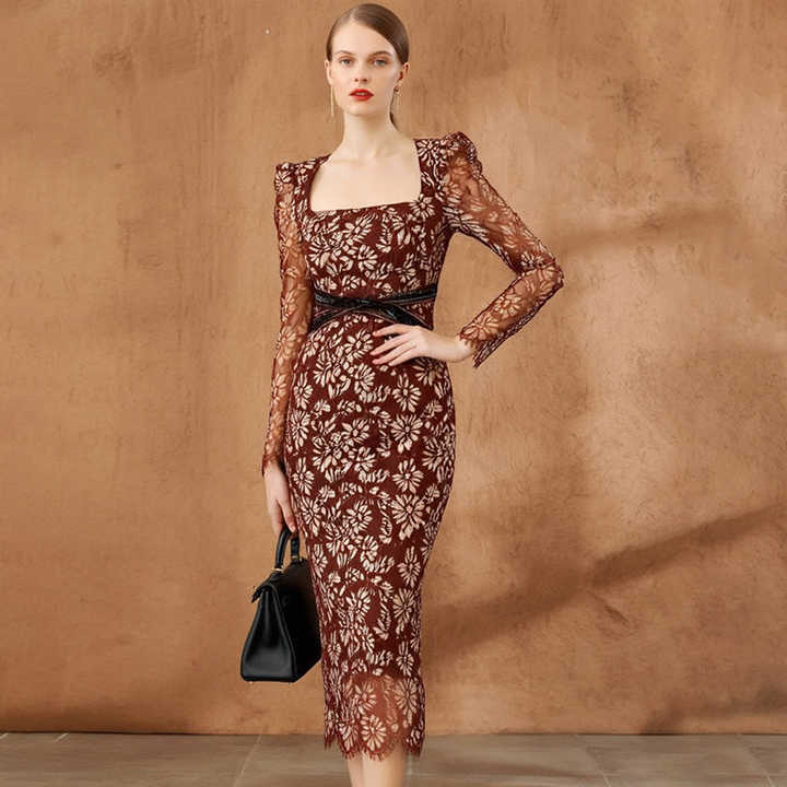 コンビニ払❌ theredthread S cutting lace dress THEREDTHREAD】S cutting lace dress