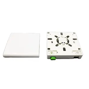 FTTH Indoor Duplex Terminal Box Fiber Optic Optical Outlet Rosette 1-2 core ftth atb box termination Fiber Optic Faceplate