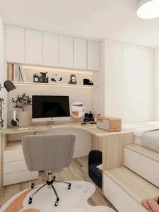 <span class=keywords><strong>Lit</strong></span> tatami personnalisé de style <span class=keywords><strong>japonais</strong></span> avec bureau monobloc et commode <span class=keywords><strong>Lit</strong></span> en bois pour toute la maison - Product Image 6