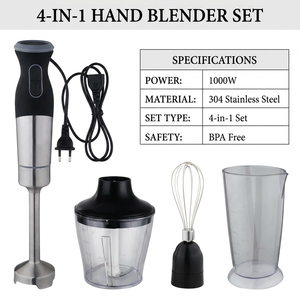 Mixeur Plongeant Électrique 700W Puissant Multi-vitesses avec Fouet et Hachoir pour Appareils <span class=keywords><strong>de</strong></span> Cuisine Domestiques - Product Image 6