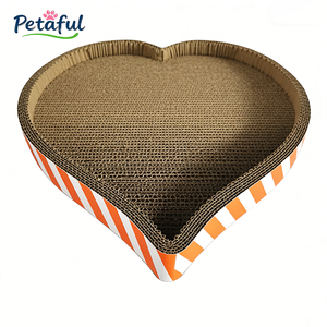 Arranhador para Gatos Estilo Coração Clássico Moderno, Melhor Vendedor, Cartão Reciclado, Não Tóxico, Ecológico, Tamanho Personalizável OEM/ODM - Product Image 4