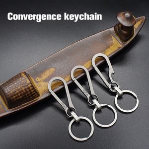 Titanium Alloy Car <b>Keychain</b> Manufacturer Wholesale K6-1 <b>Personalized</b> Creative Simple Men's Women's Waist Chain Ring - Product Image 4